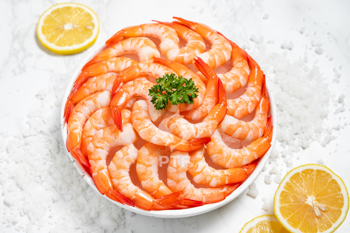 Cooked Vannamei Shrimp Peeled & Deveined Tail On/Off